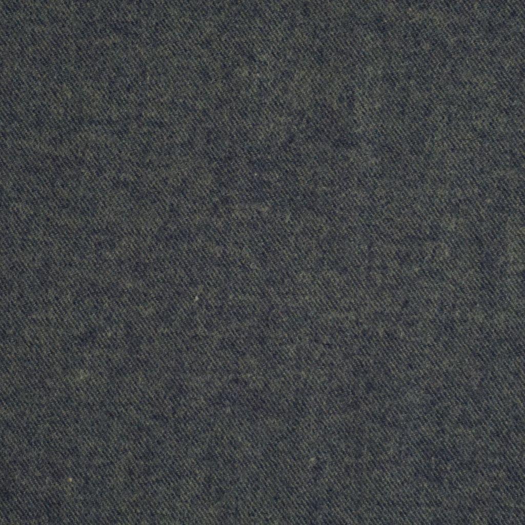 Flanell Baumwolle uni melange olivegrün dunkelblau